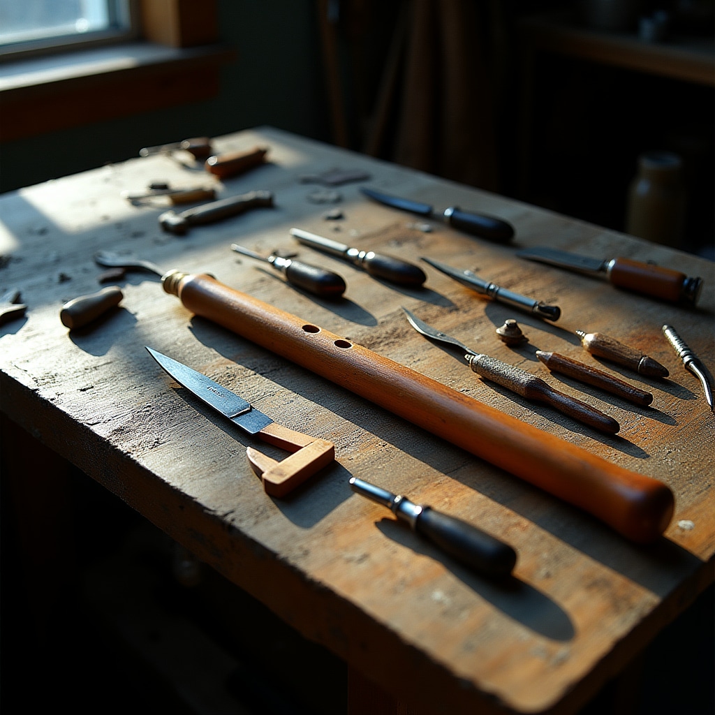 Herramientas de luthería para instrumentos de viento